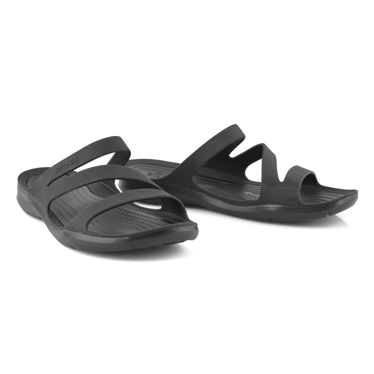 crocs swiftwater black sandals