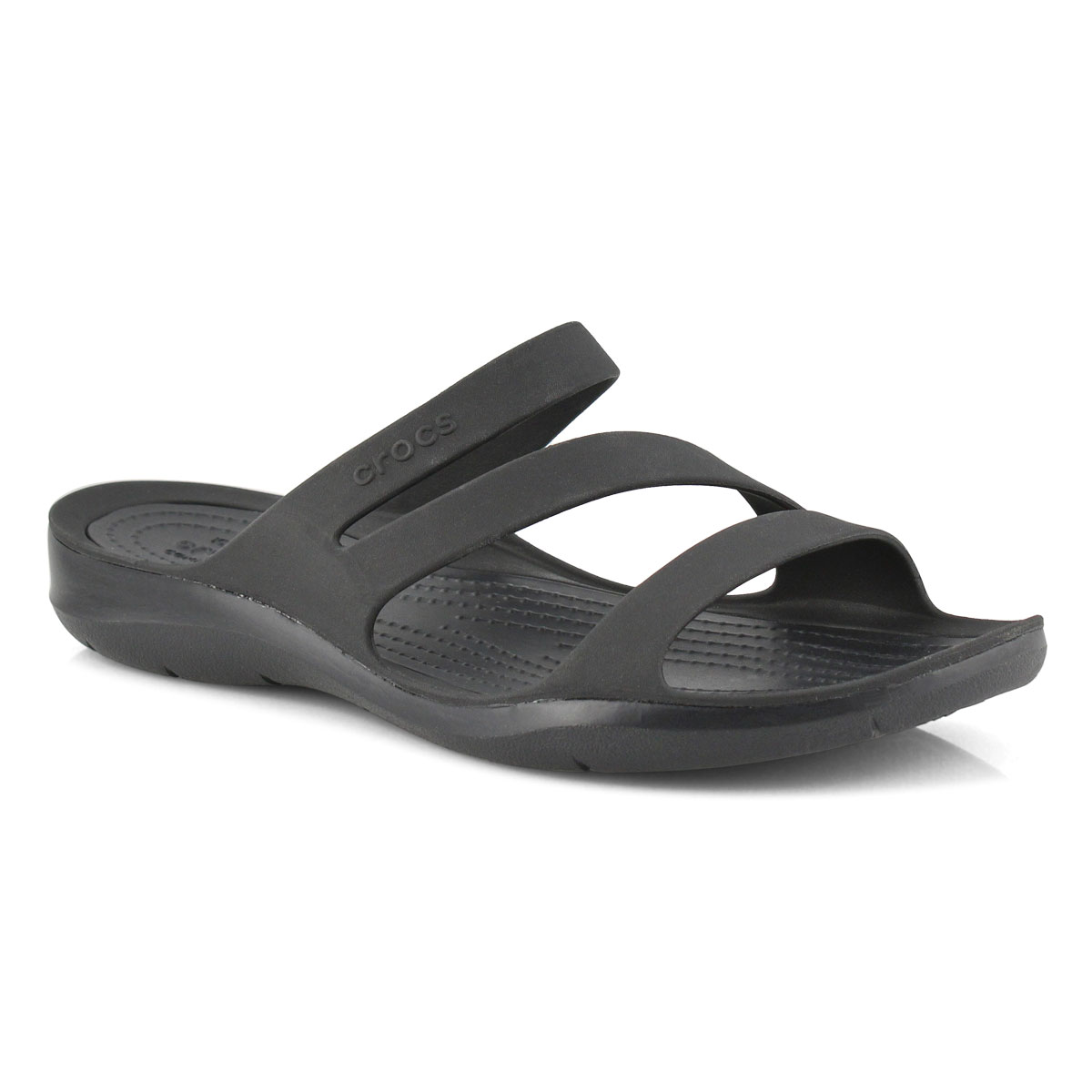 Lds Swiftwater black/black slide sandal