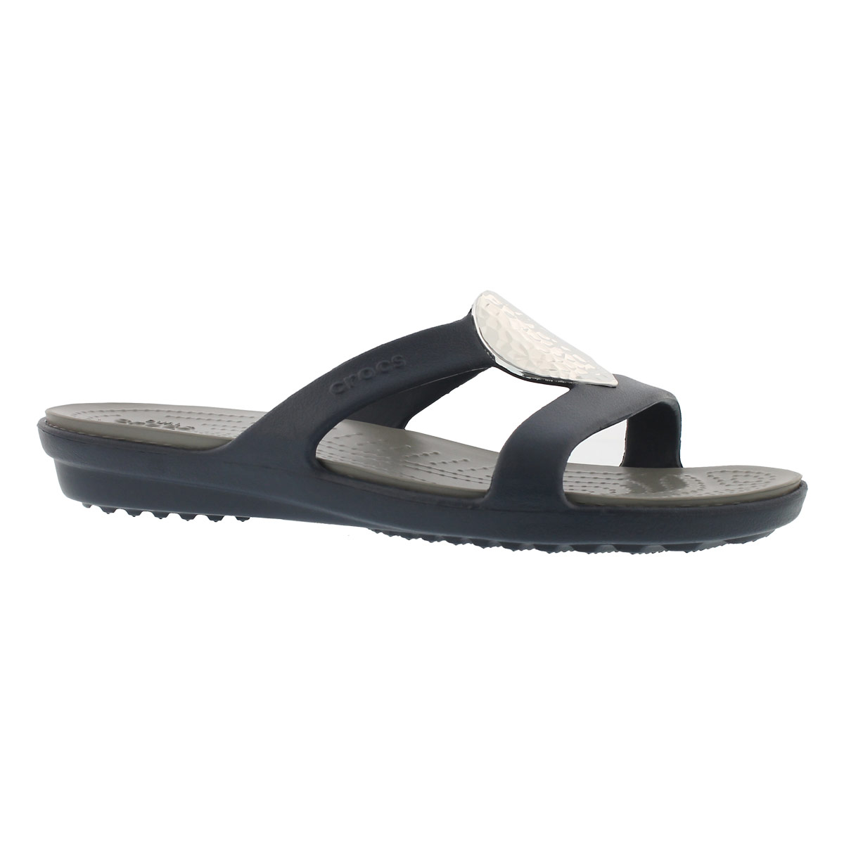 Women's SANRAH EMBELLISHED navy/silver slides