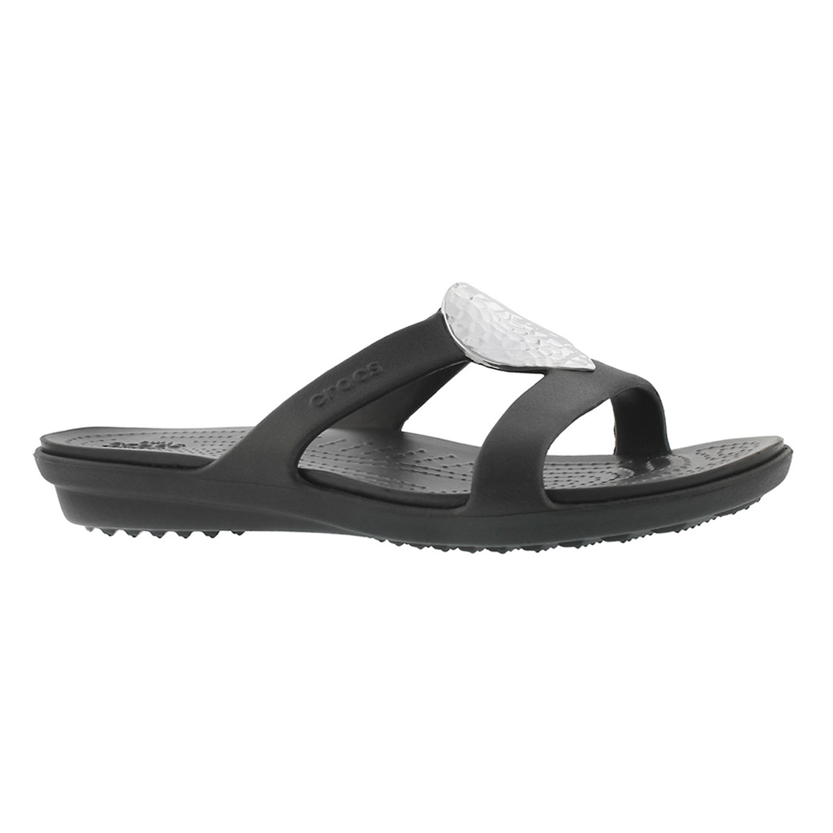 Women's SANRAH EMBELLISHED black/silver slides