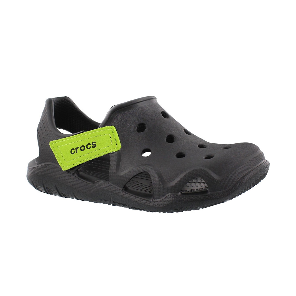 Boys' SWIFTWATER WAVE blk/grn casual sandals