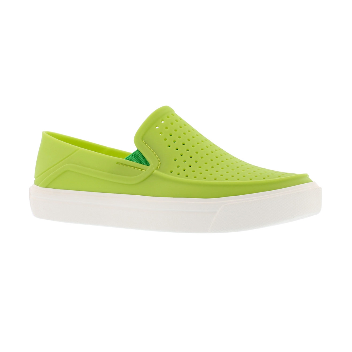 Boys' CITILANE ROKA volt green slip ons