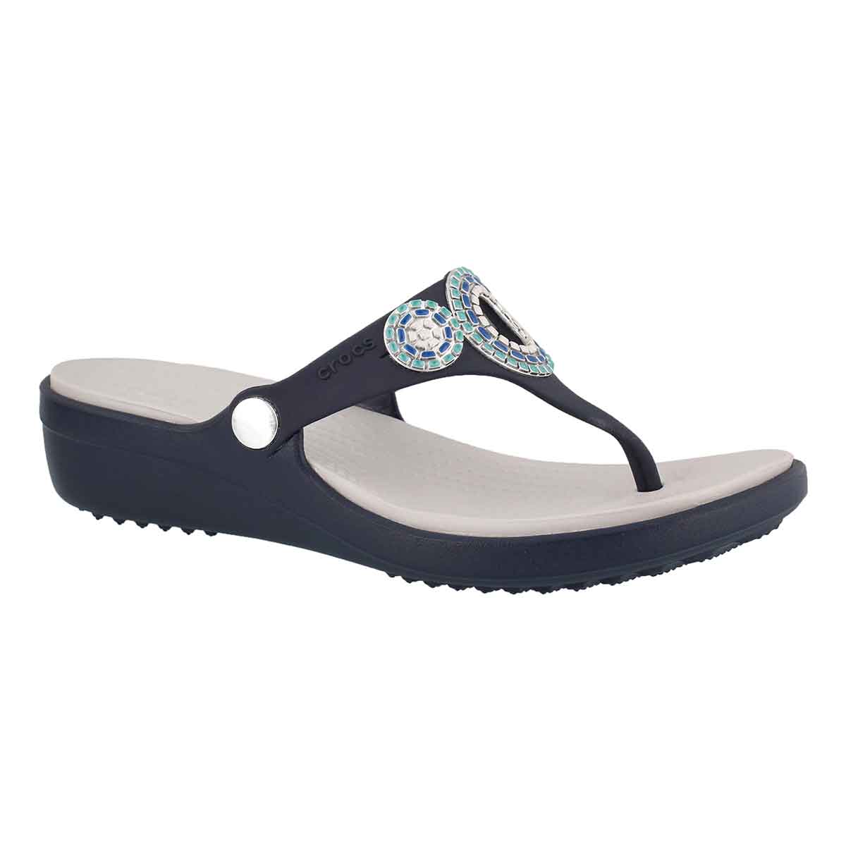 Women's SANRAH DIAMANTE nvy/turq sandals