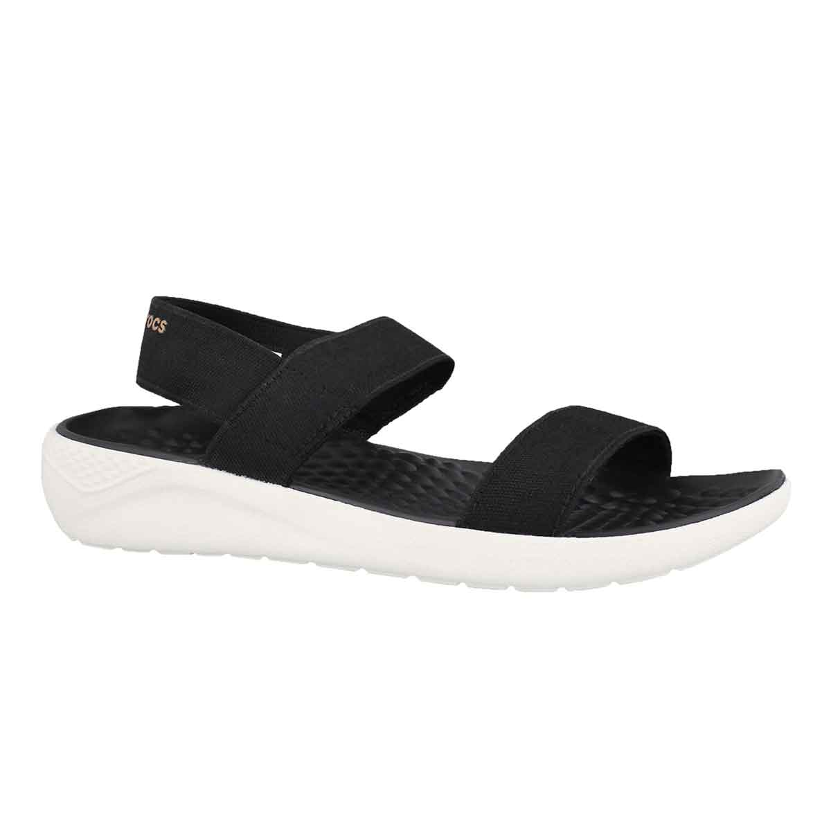 Lds LiteRide blk/wht casual sandal