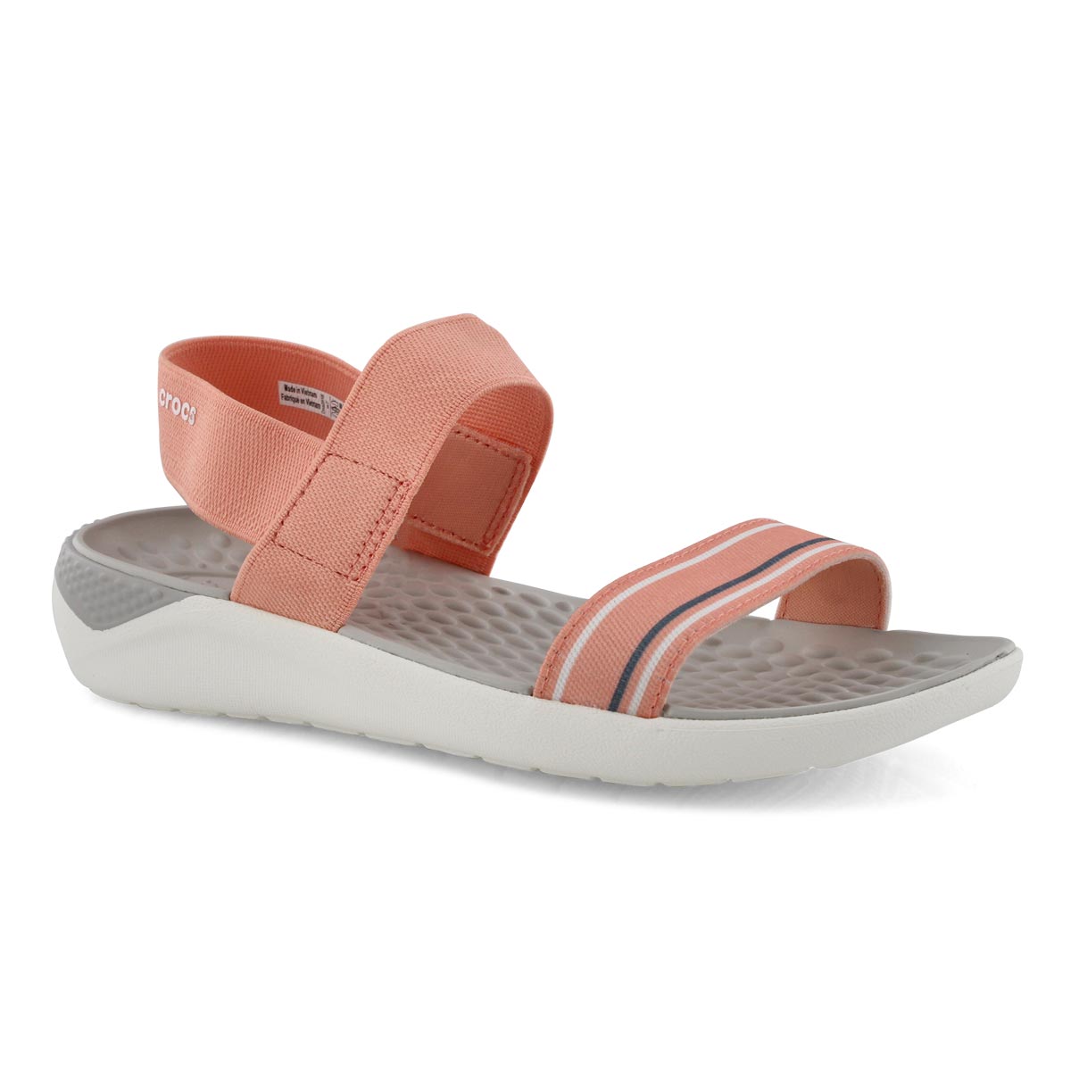 Lds LiteRide melon/wht casual sandal