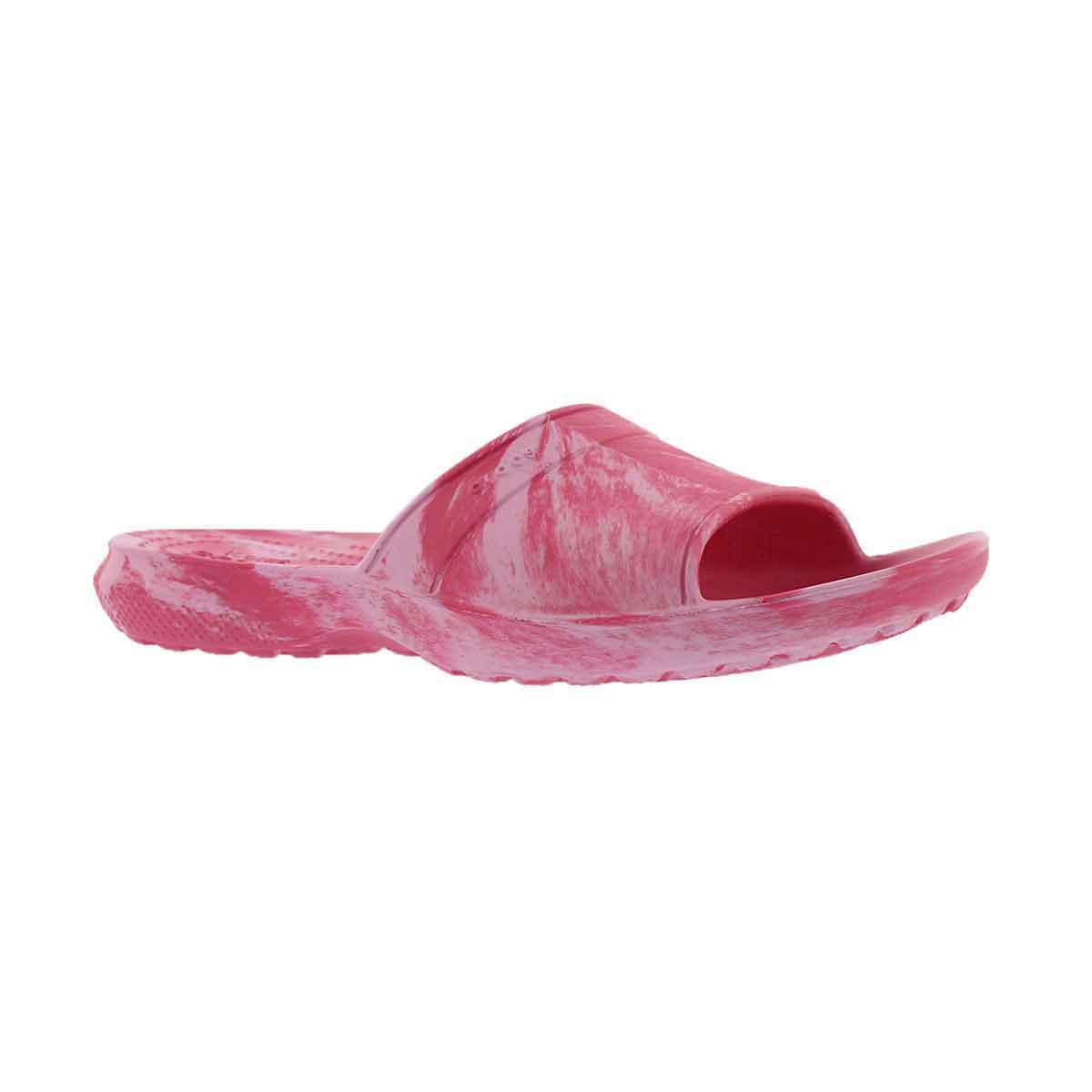 Grls Classic Swirl pink slide sndl