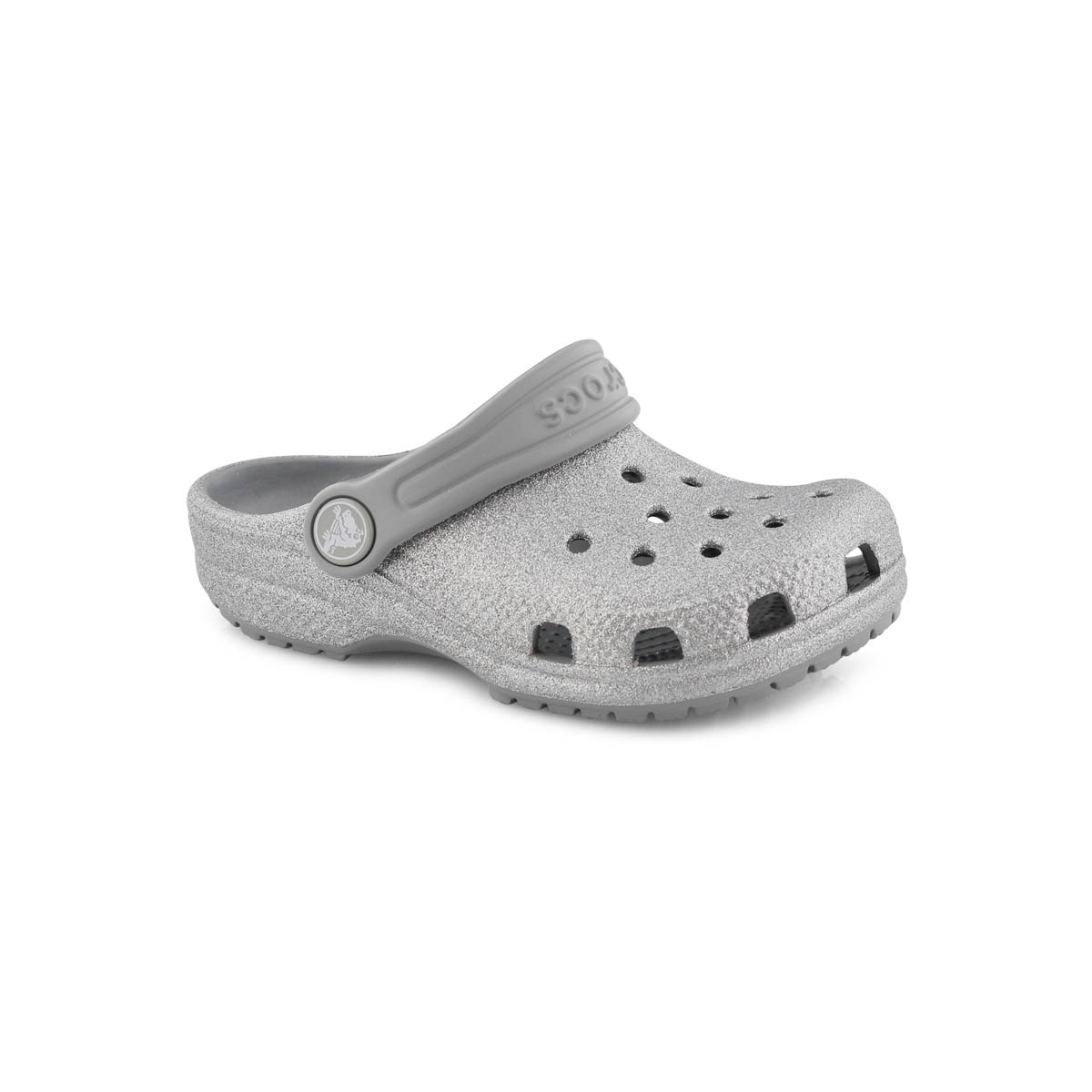 Infs-g Classic Glitter silver EVA clog