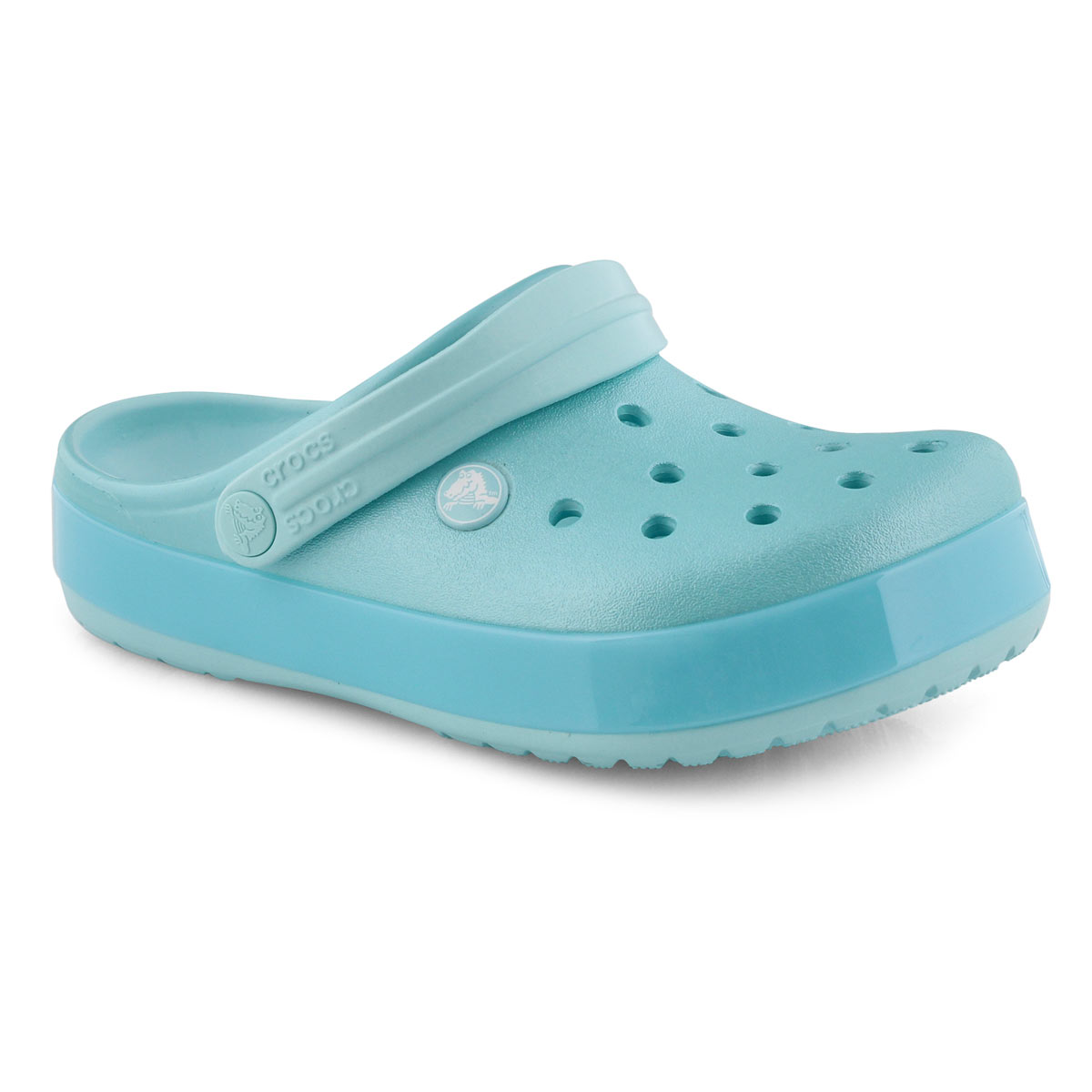 Grls Crocband Ice Pop ice blue EVA clog
