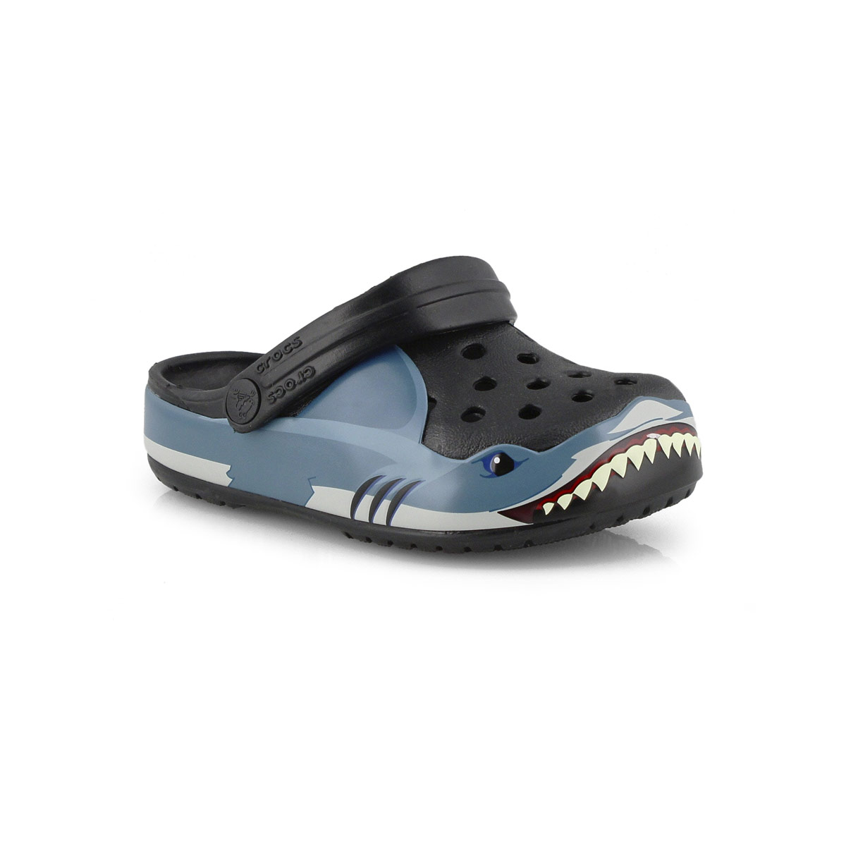 Bys Funlab Shark Band black clog