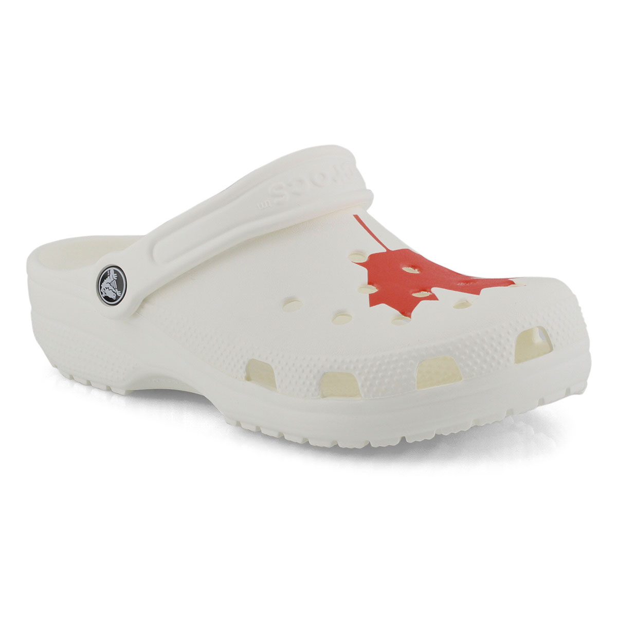 Lds Classic Canadian red/wht clog
