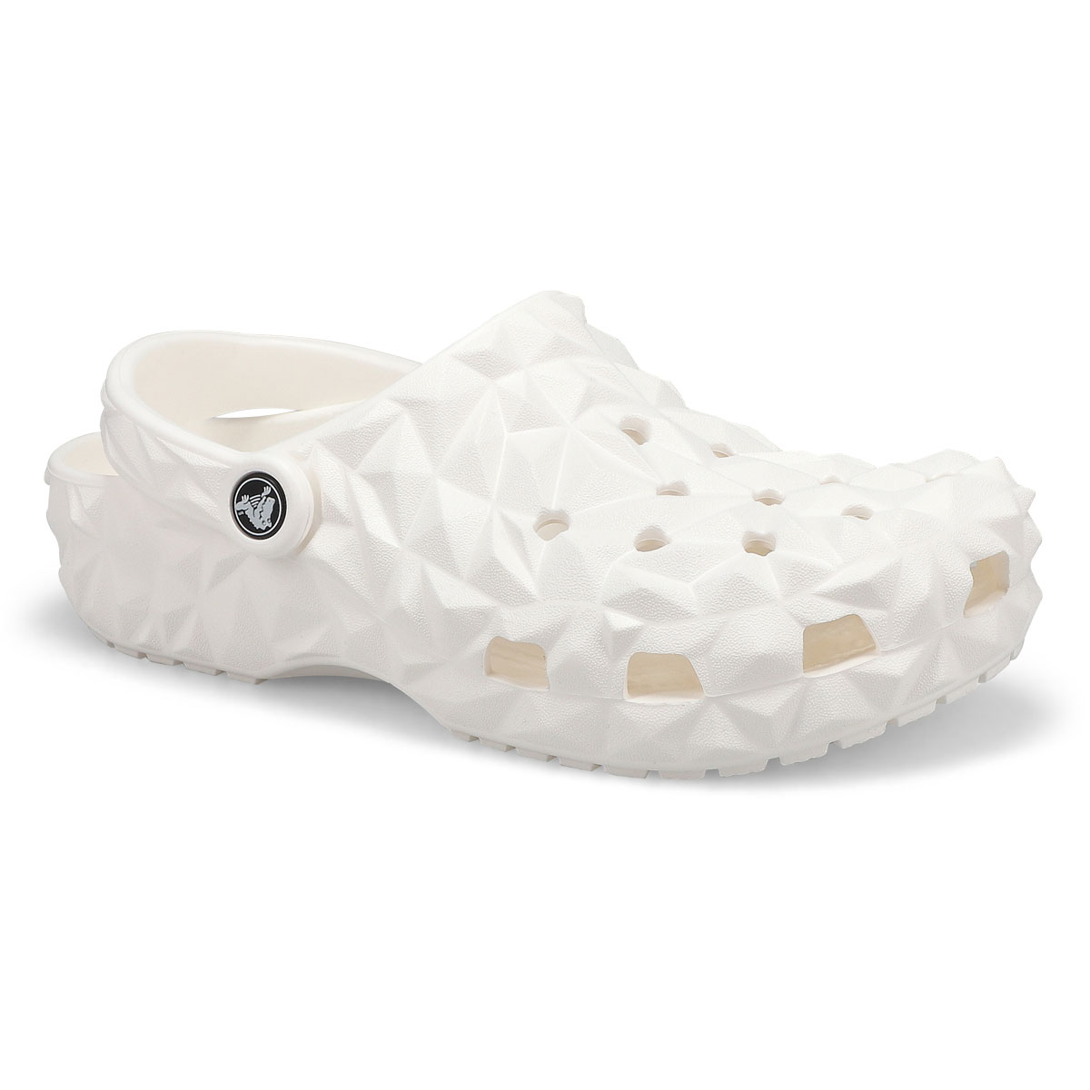 Womens Classic Geometric EVA Comfort Clog - White