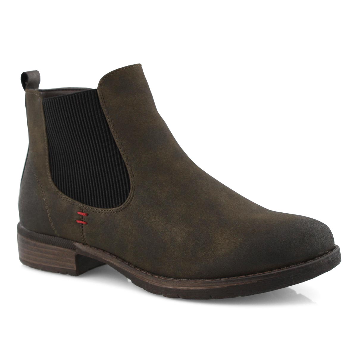 Lds Wendy 04 olive chelsea boot