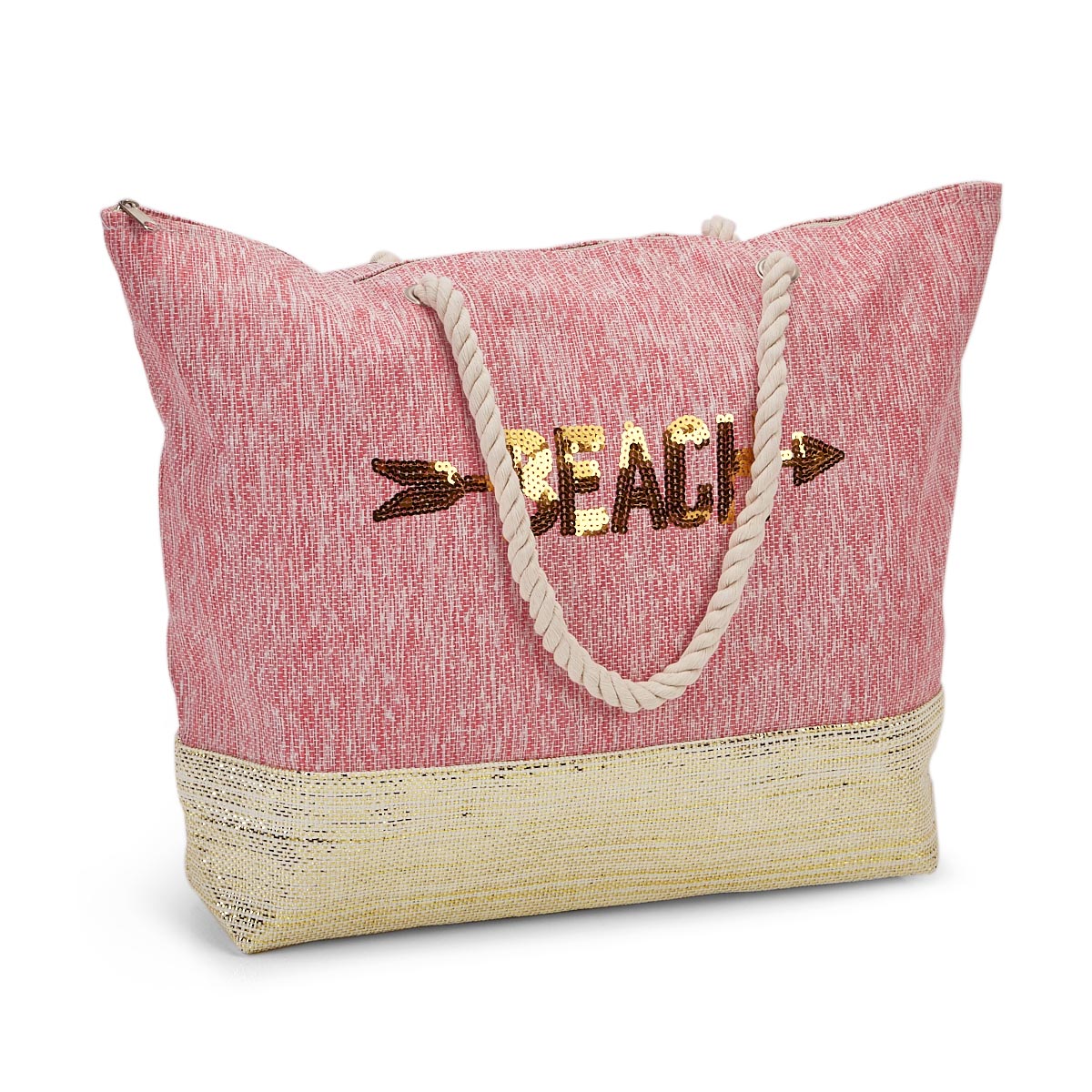 Lds red beach large tote hand bag