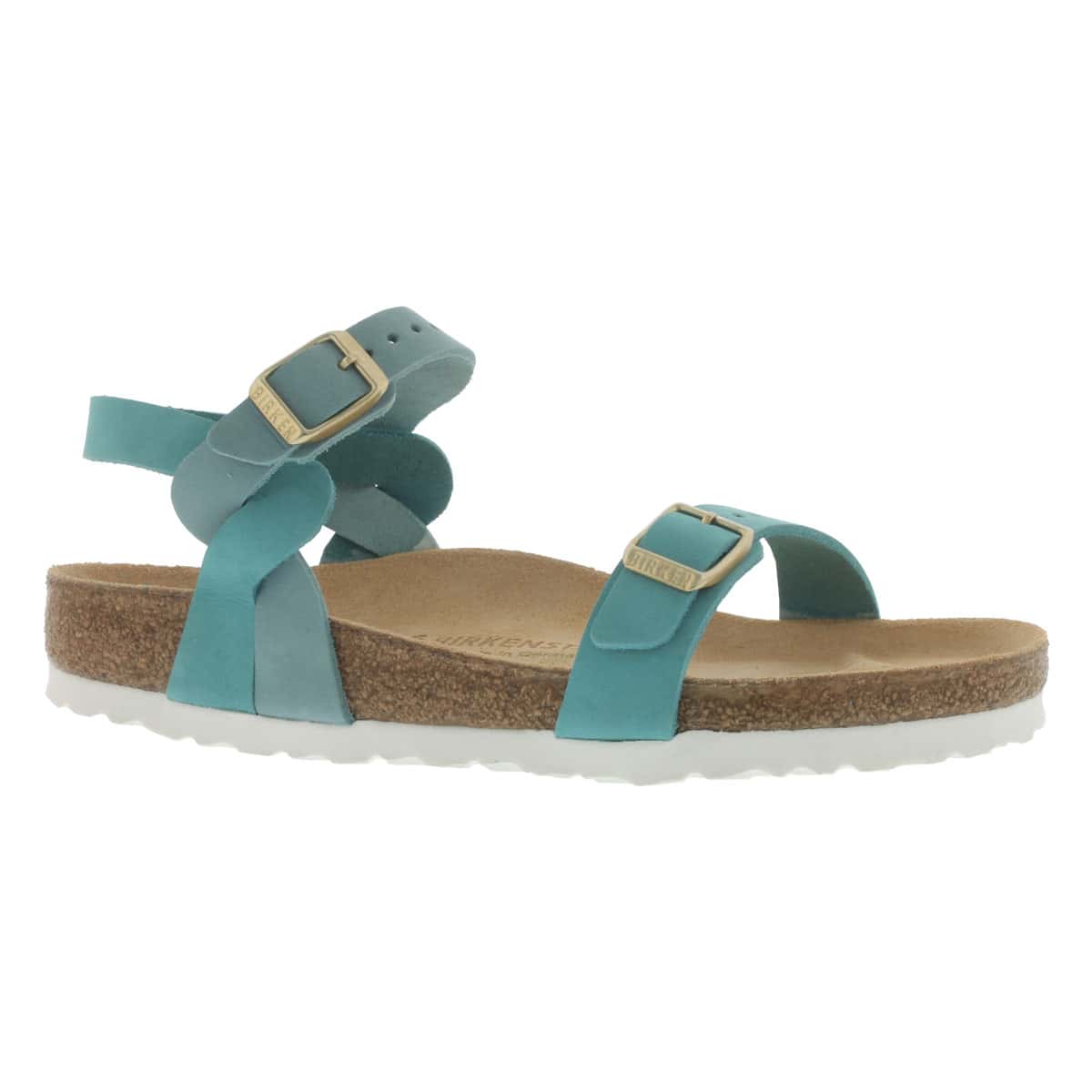 Birkenstock Women's PALI skyturquoise cork footbed sandals 224221 Birkenstock Women's PALI skyturquoise cork footbed sandals 224221