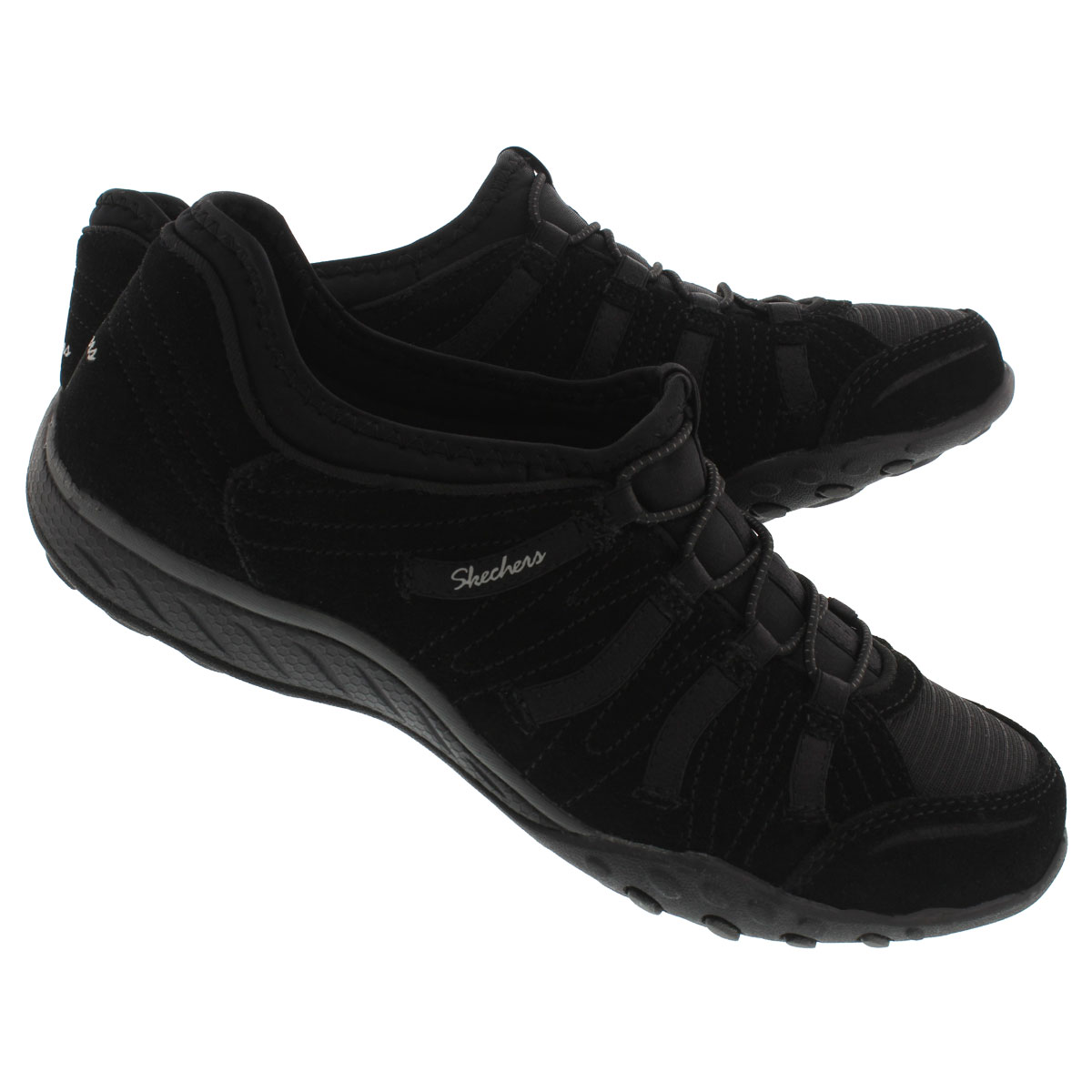Lds Breathe-Easy- Big Bucks blk slip on