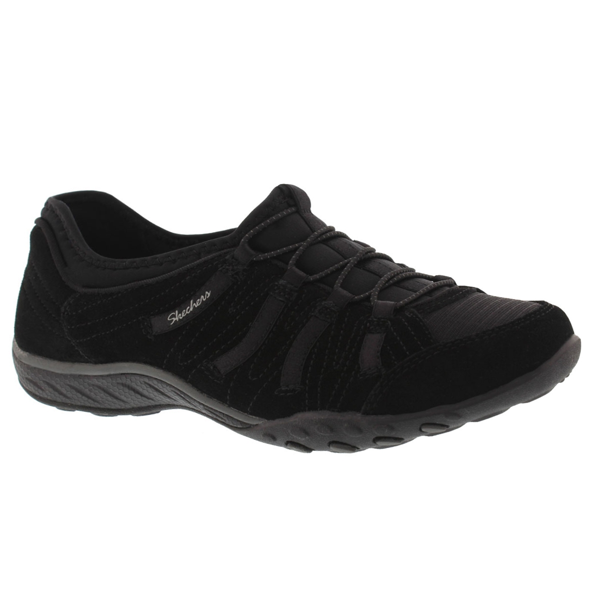 Lds Breathe-Easy- Big Bucks blk slip on