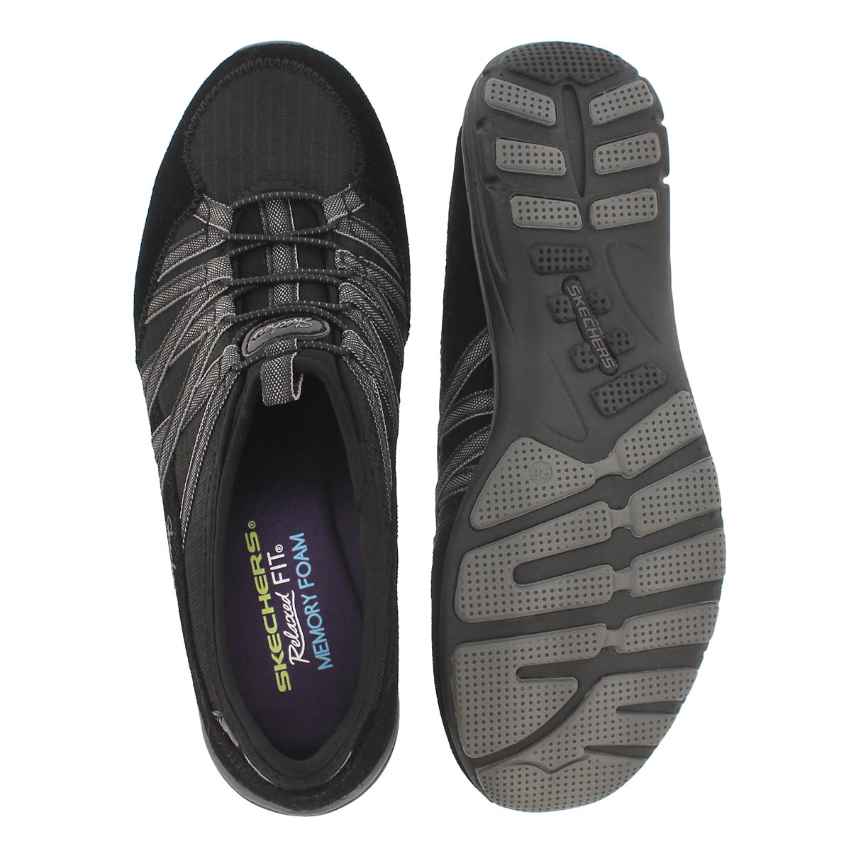 Lds Holding Aces blk/char slipon sneaker