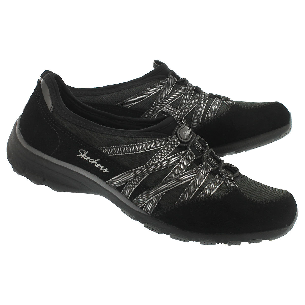 Lds Holding Aces blk/char slipon sneaker