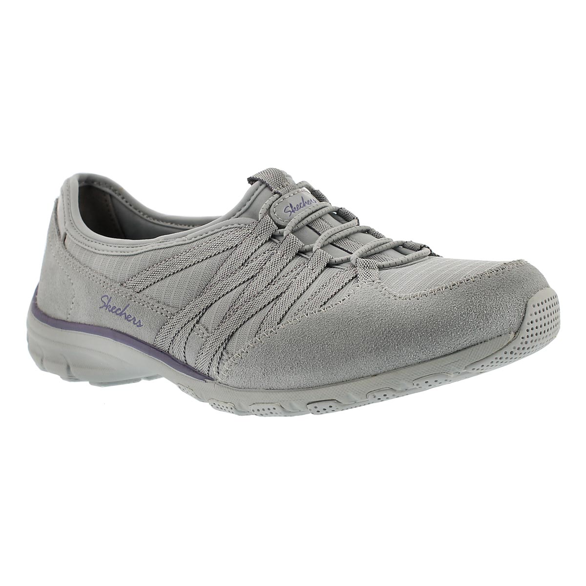 Women's HOLDING ACES grey/purple slip on sneakers