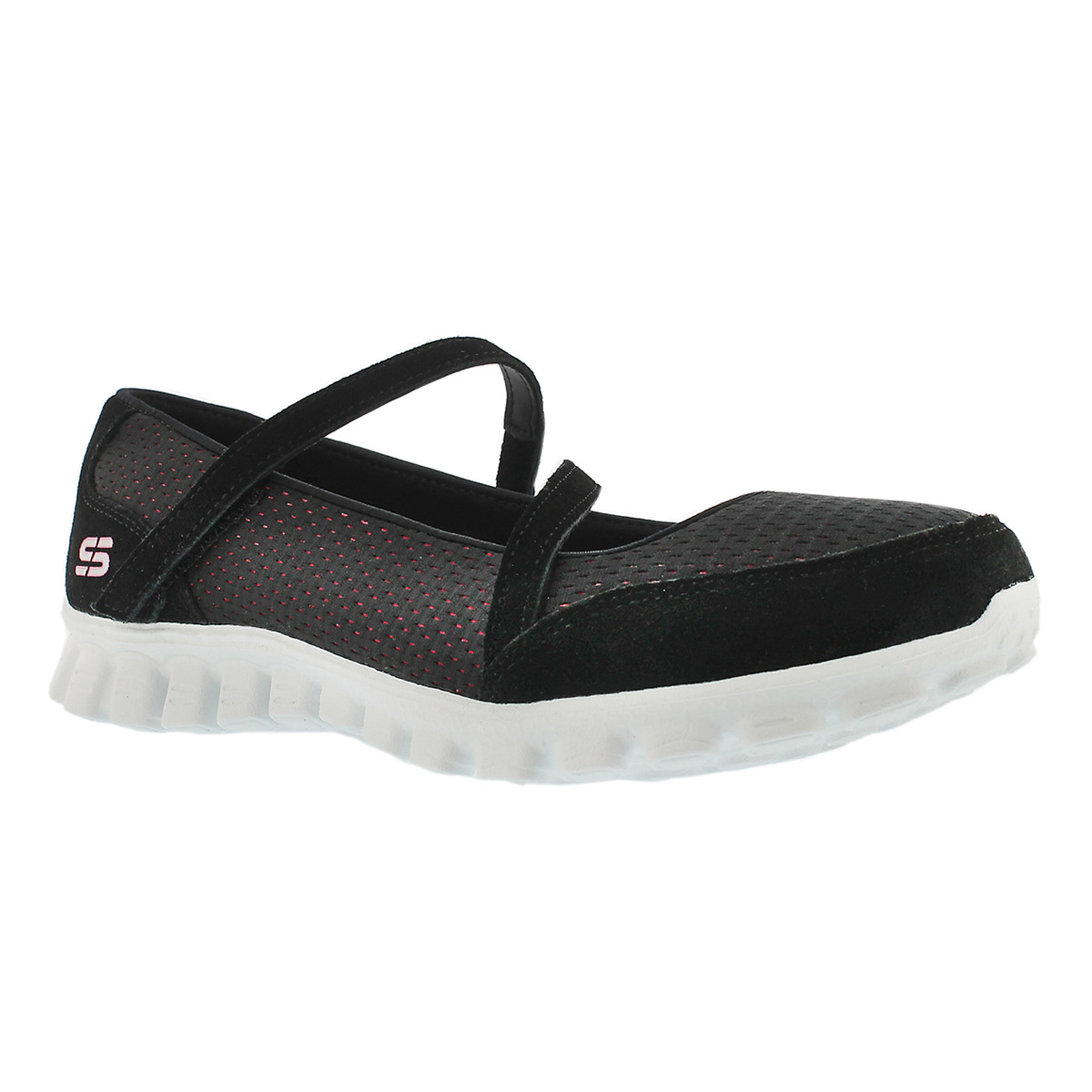 Women's EZ FLEX A GAME black/pink Mary Janes