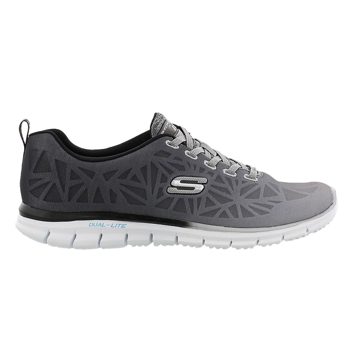Lds Zealous blk/wht slipon sneaker