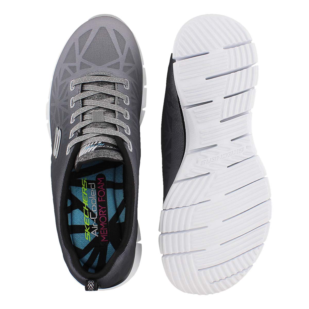 Lds Zealous blk/wht slipon sneaker