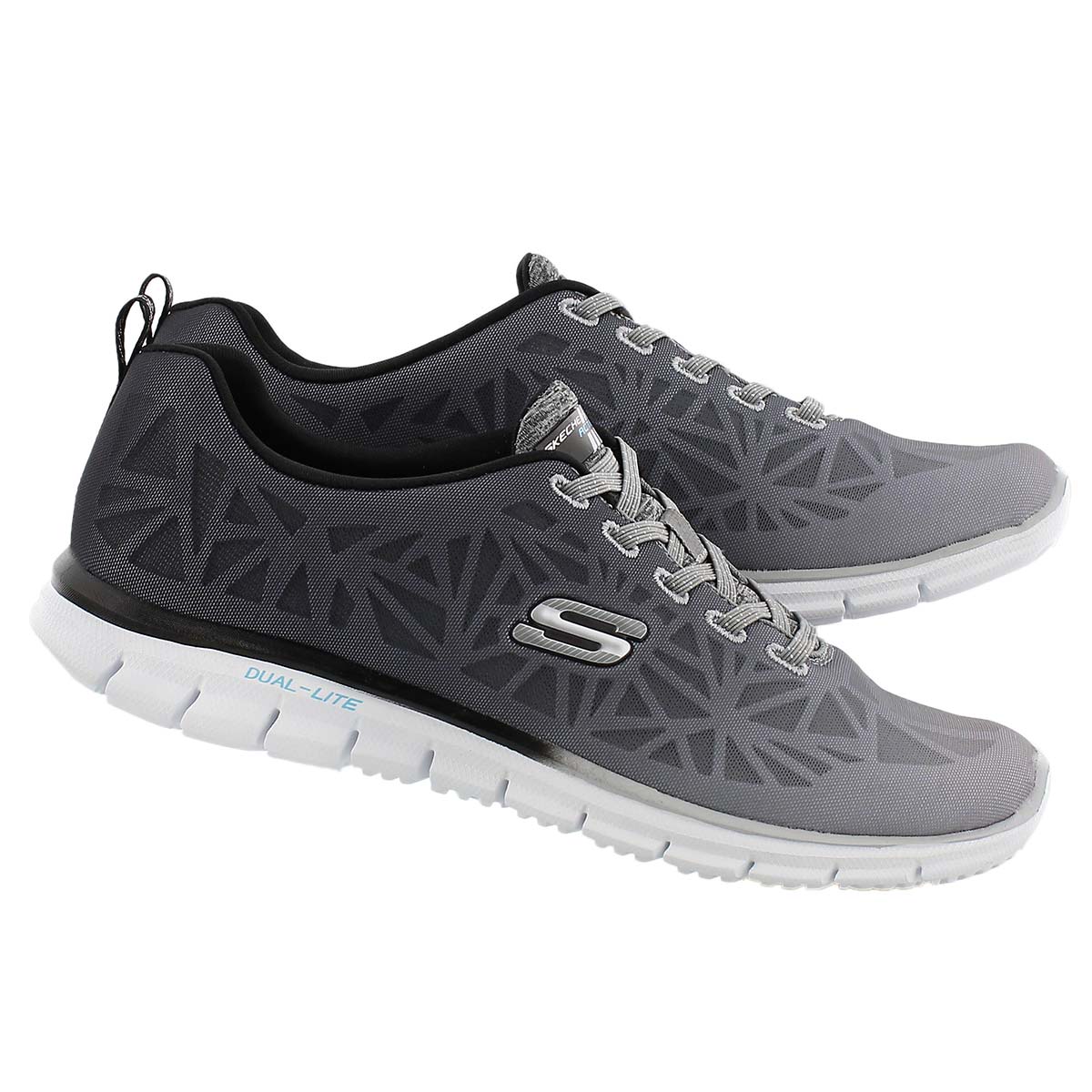 Lds Zealous blk/wht slipon sneaker