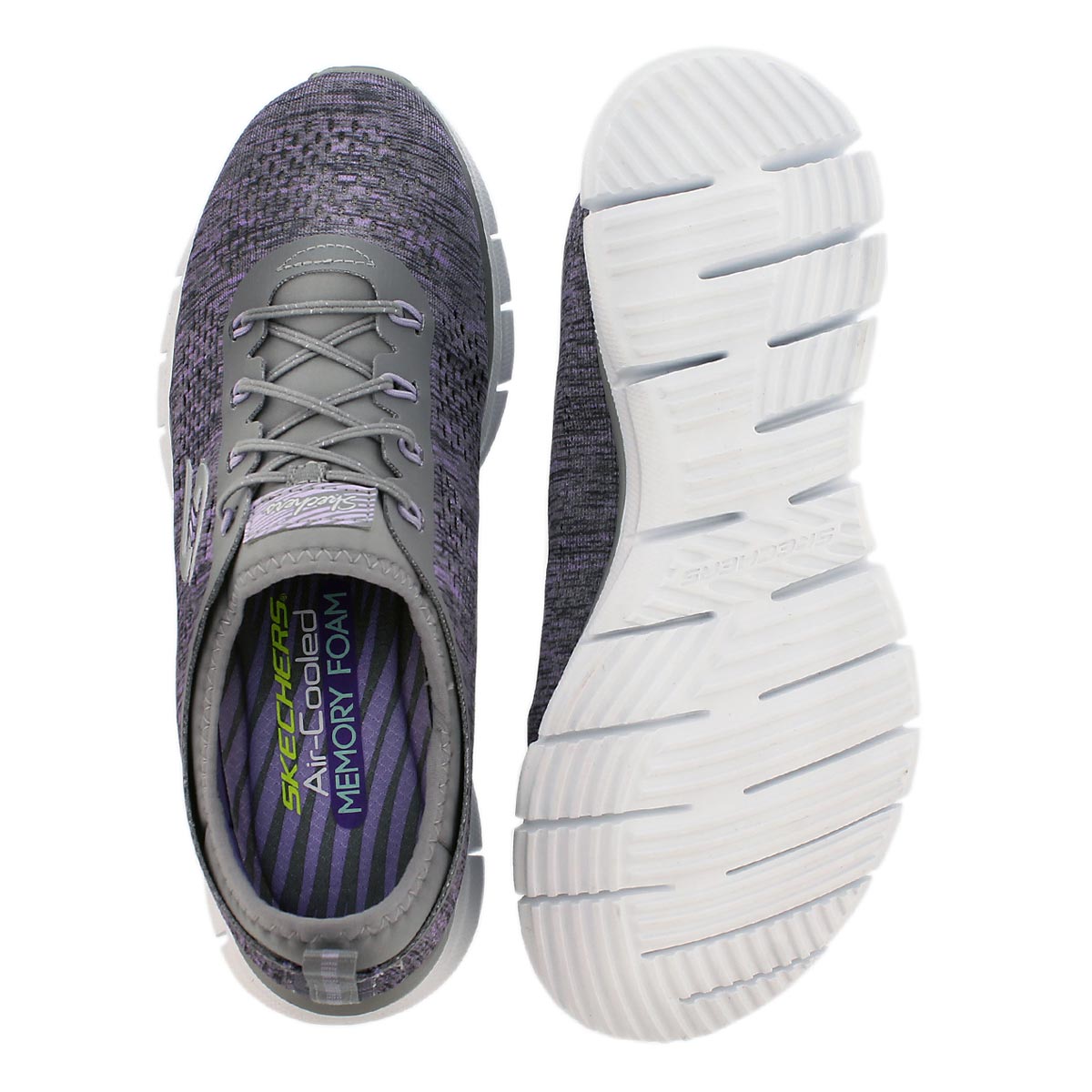 Lds Deep Space gry/lvndr slip on runner