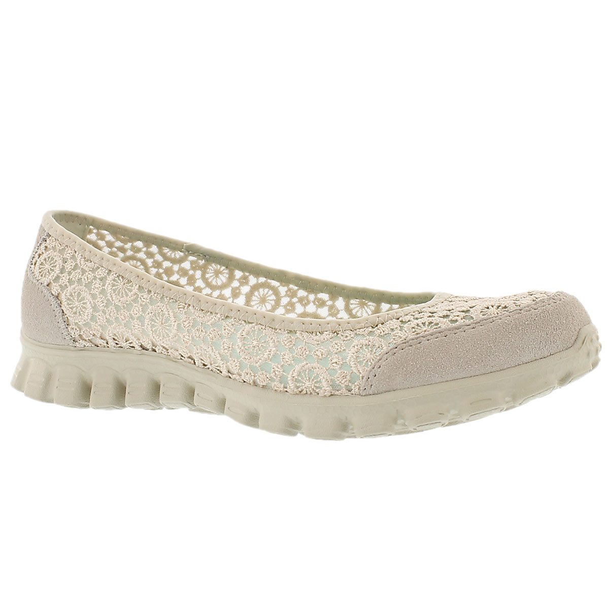 Women's FLIGHTY natural crochet skimmers