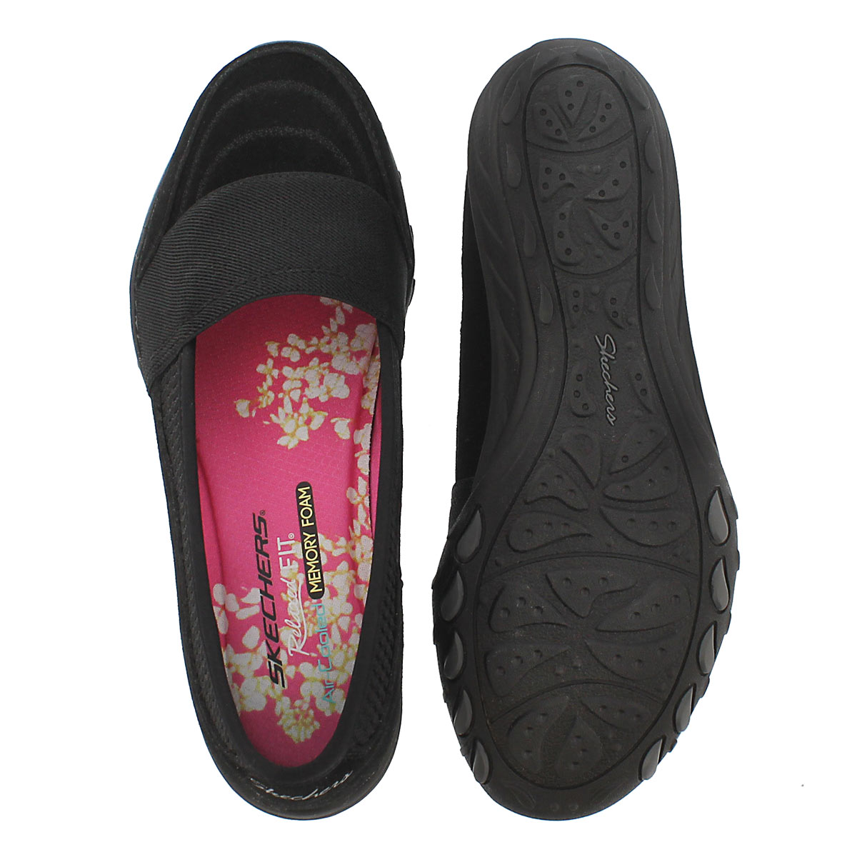 Lds Savvy black slip on casual shoe