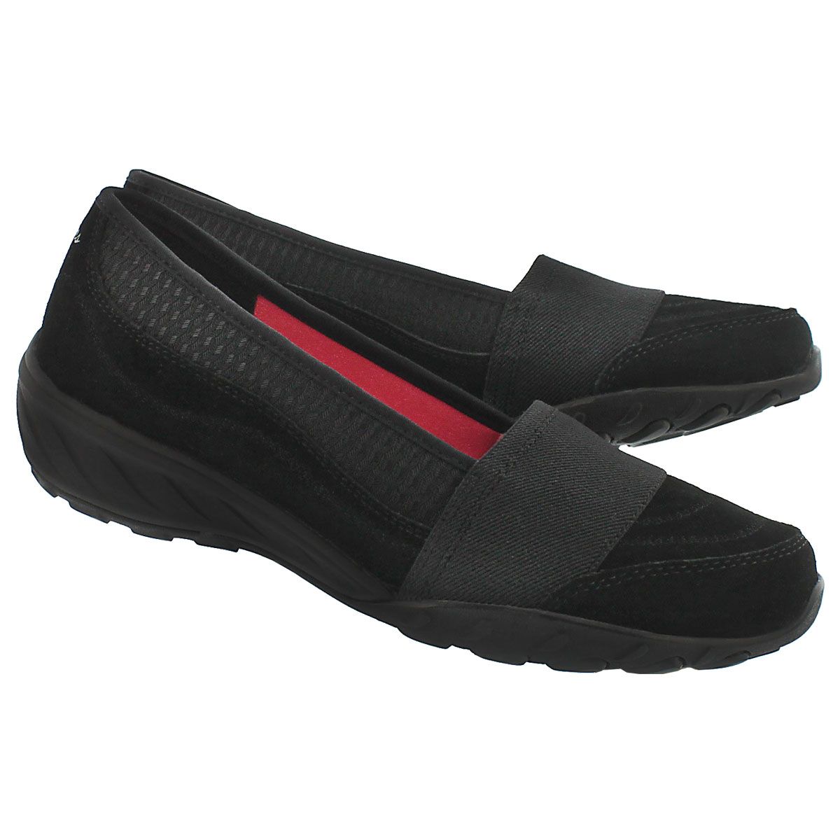 Lds Savvy black slip on casual shoe