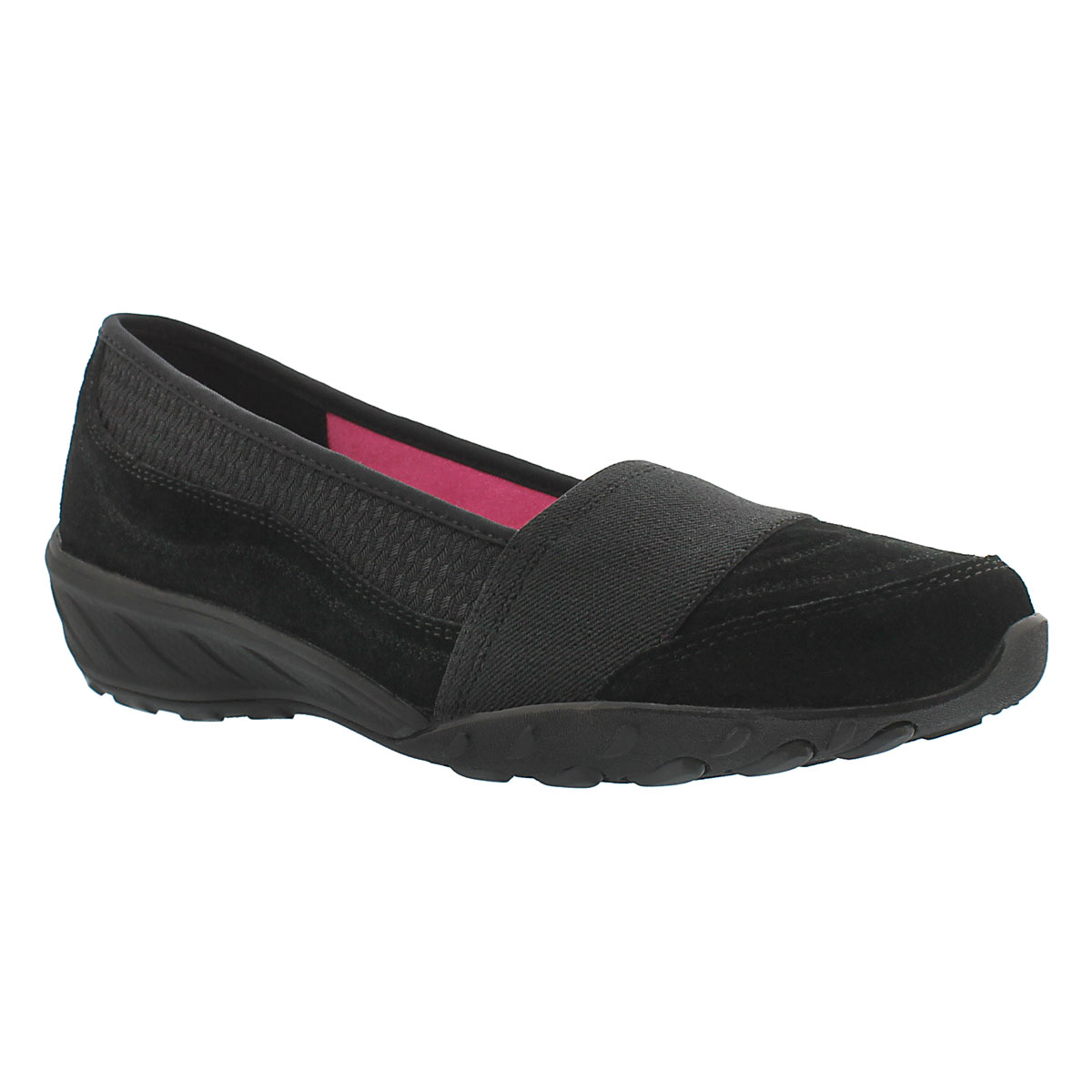 Lds Savvy black slip on casual shoe