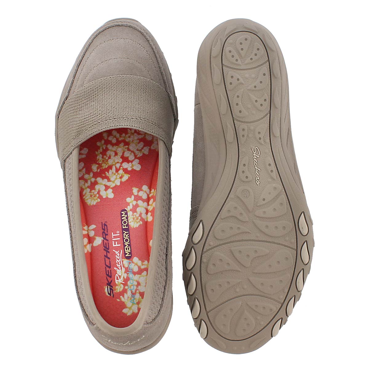 Lds Savvy taupe slip on casual shoe