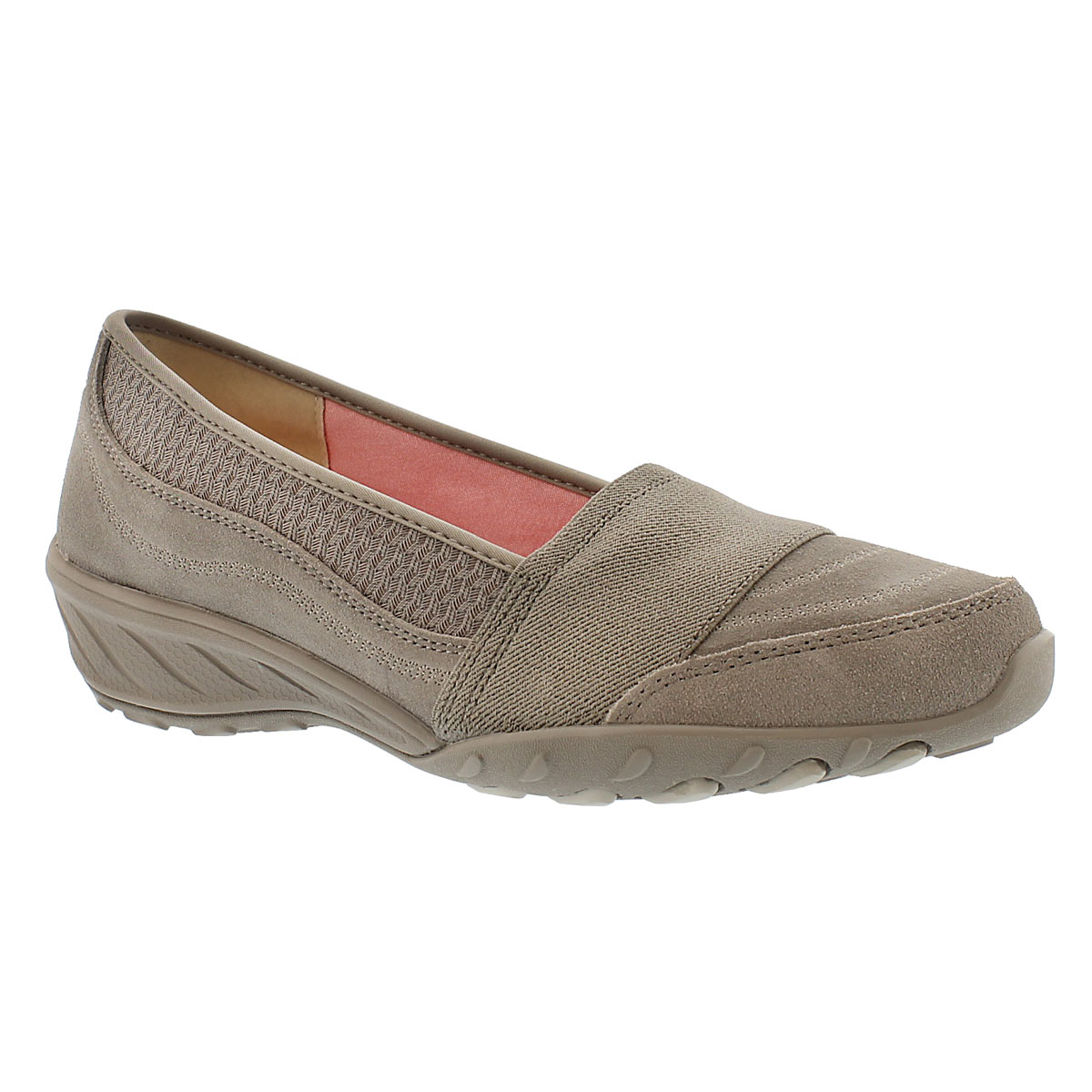 Lds Savvy taupe slip on casual shoe