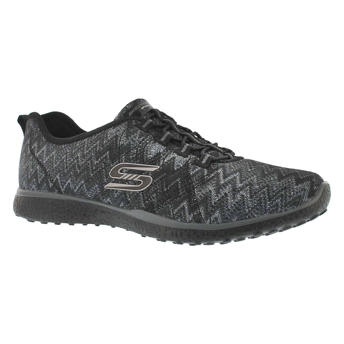 Women's MICROBURST black/grey slip on sneaker