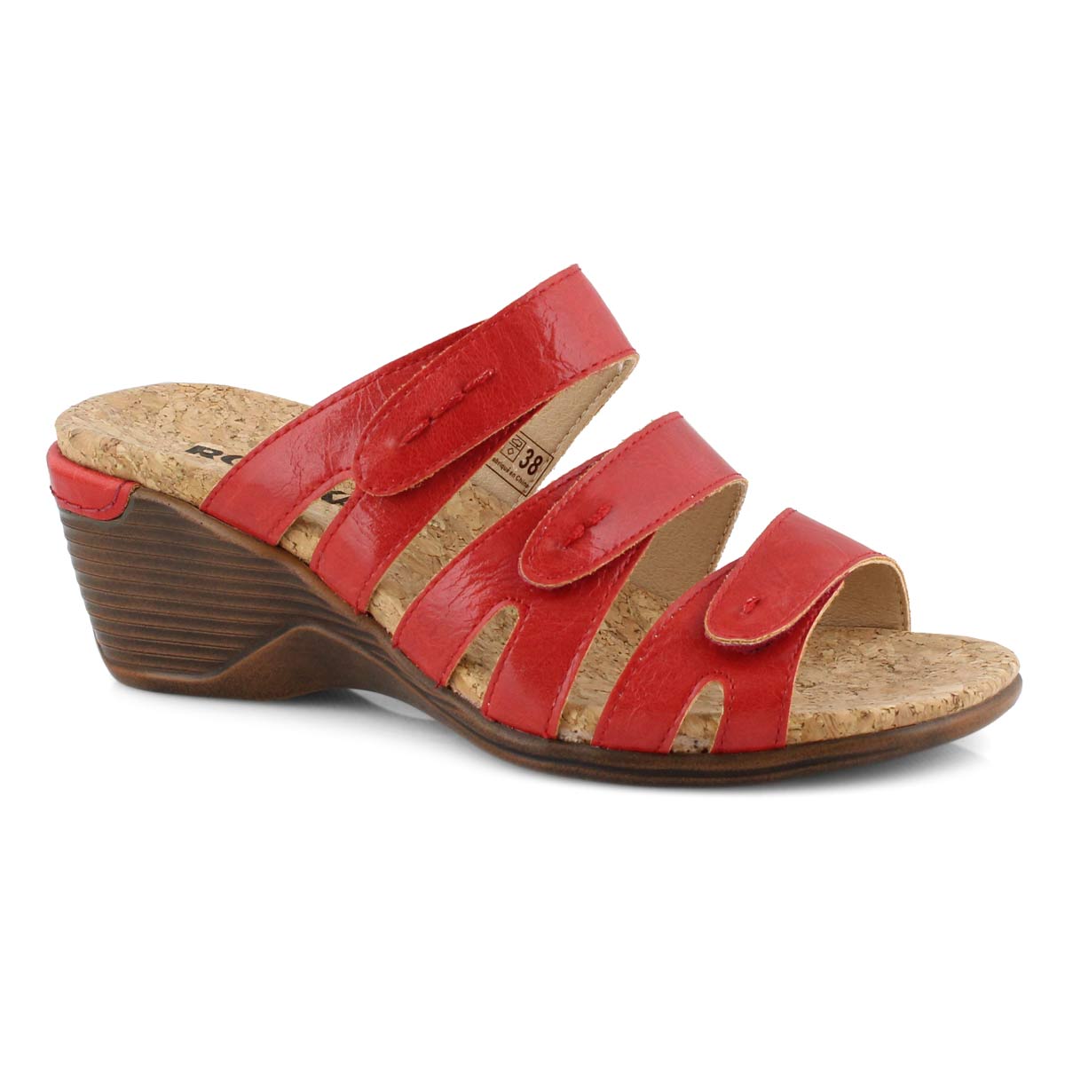 Lds Calgary 01 red wedge sandal