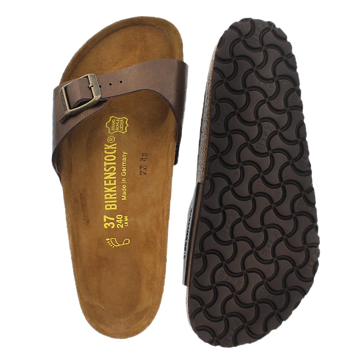 Lds Madrid toffee BF 1 strap sandal