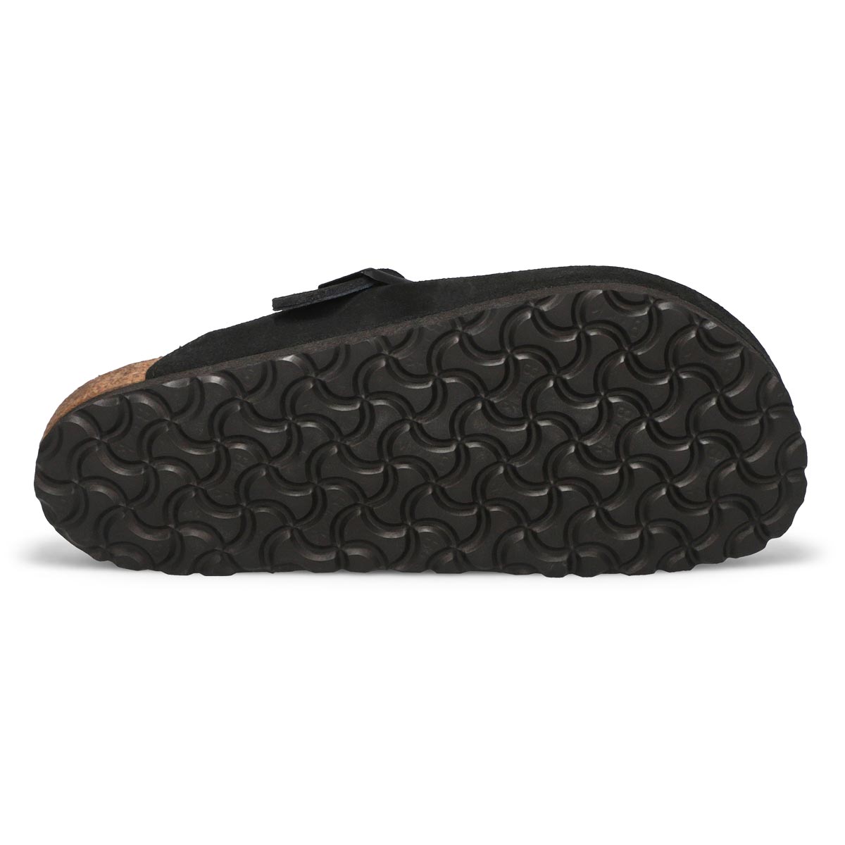 Womens Boston Shearling Suede Casual Clog - Black