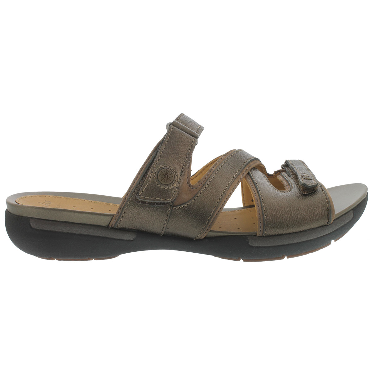 Lds Un.Verlee bronze casual slide sandal