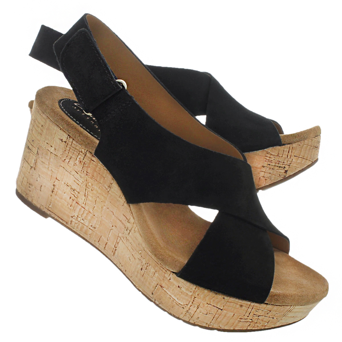 Lds Shae black wedge sandal