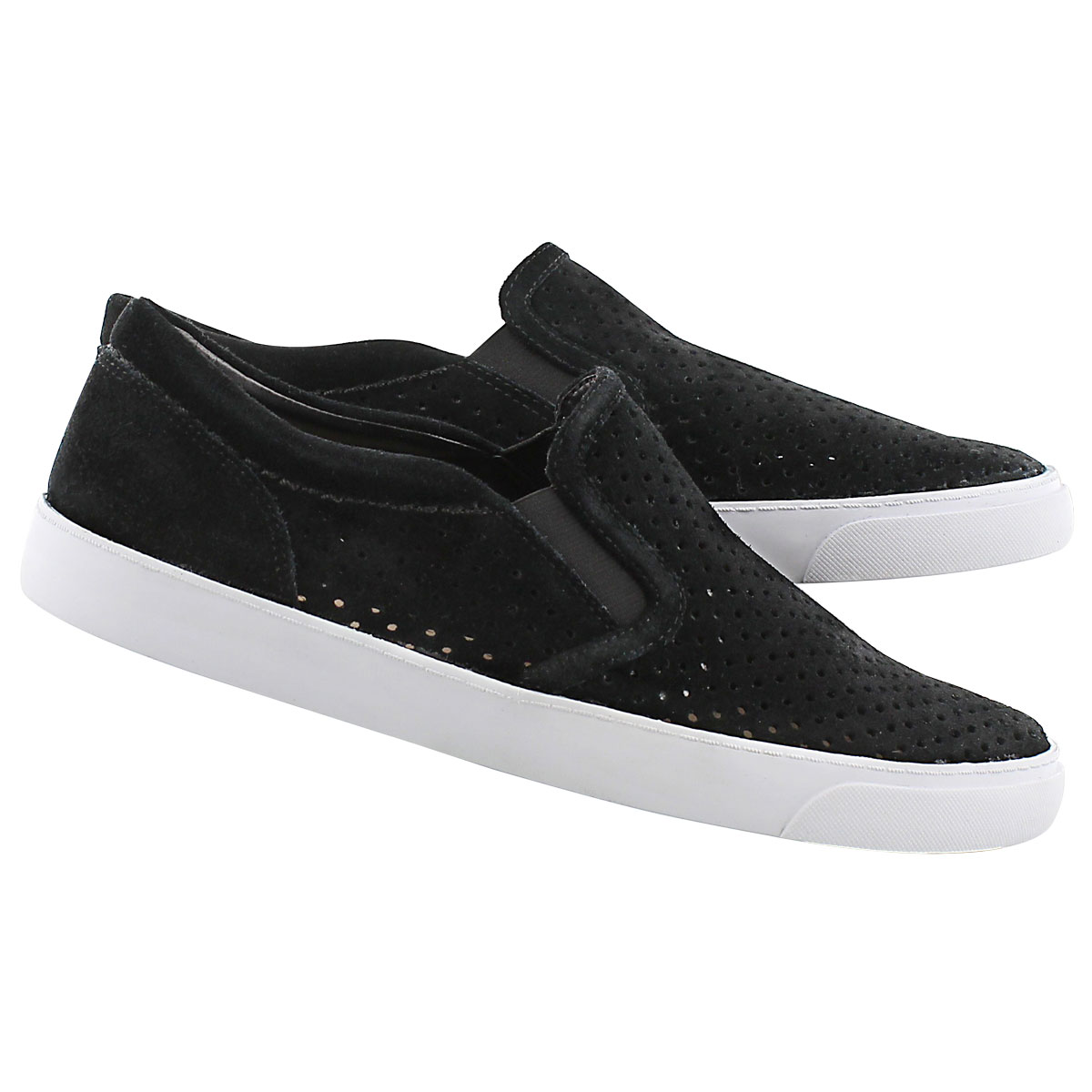 Lds Glove Puppet black suede slip on