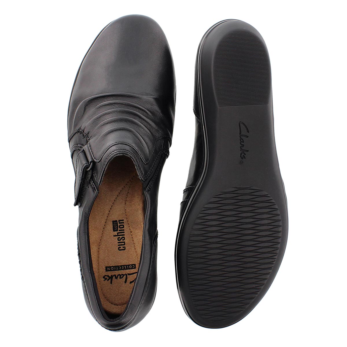 Lds Everlay Coda blk casual slip on-wide