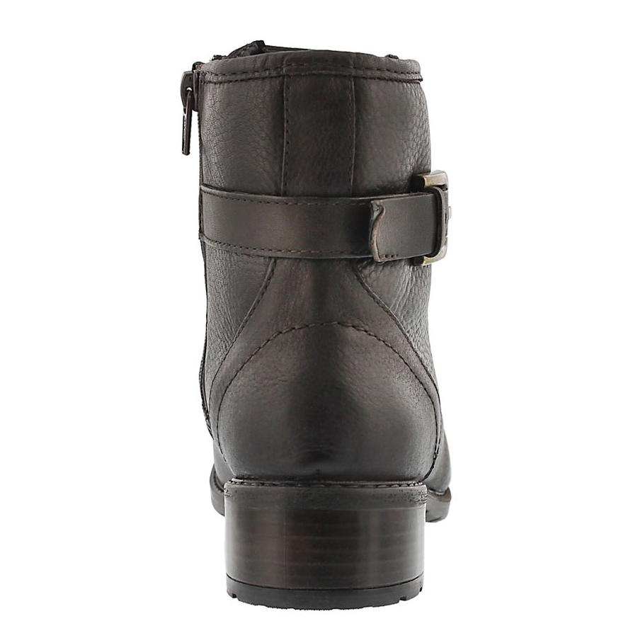Lds Swansea Ledge dk brown combat boot