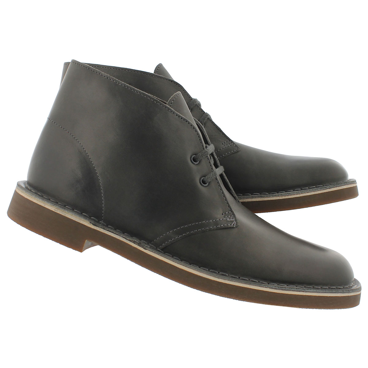 Mns Bushacre 2 grey leather desert boot