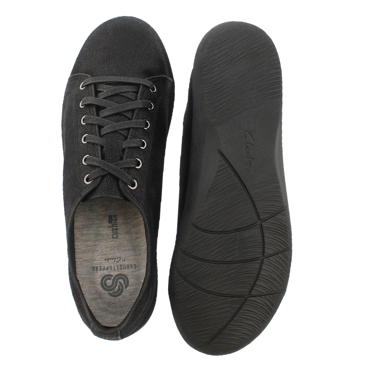 Lds Sillian Glory blk laceup casual shoe