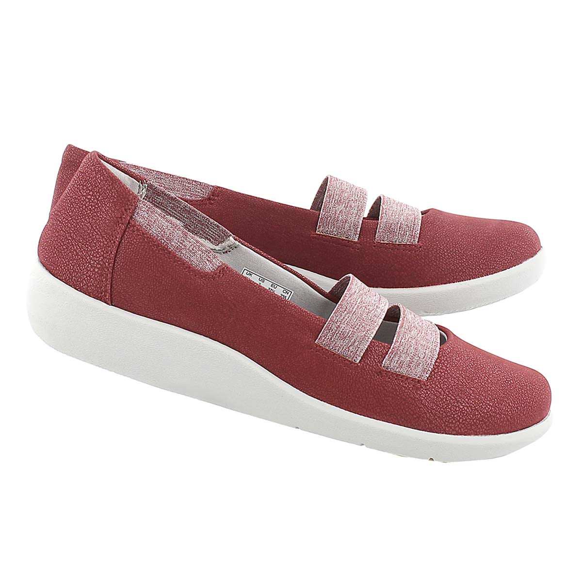 Lds Sillian Rest red slip on casual shoe