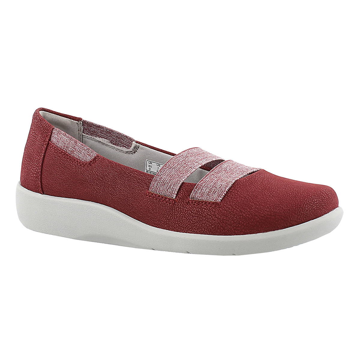 Lds Sillian Rest red slip on casual shoe