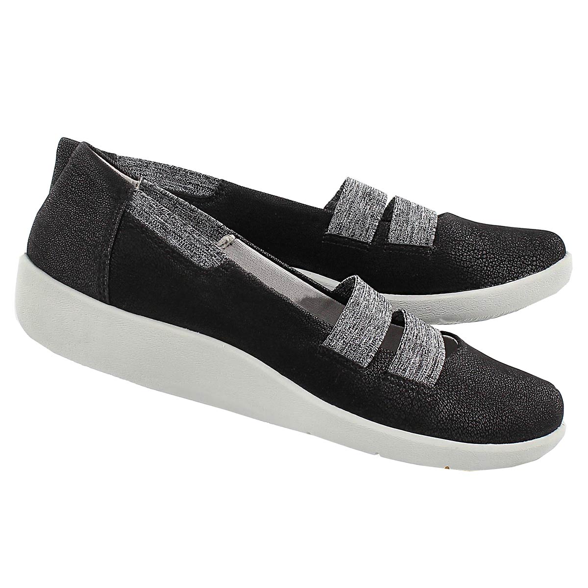 Lds Sillian Rest blk slip on casual shoe