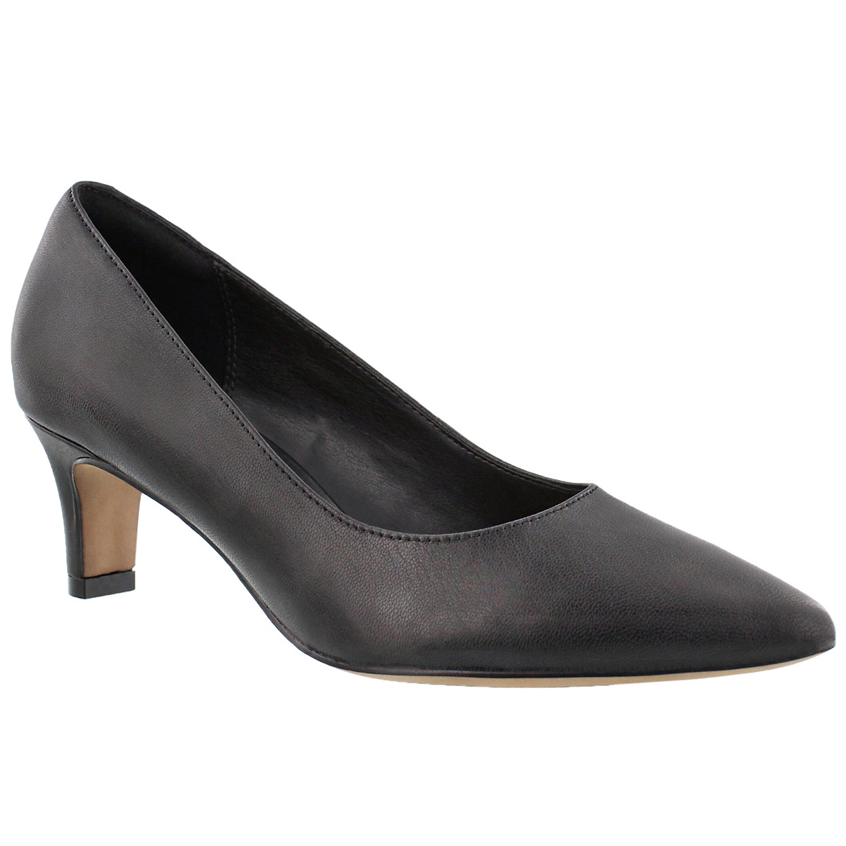 Women's CREWSO WICK black leather dress heels