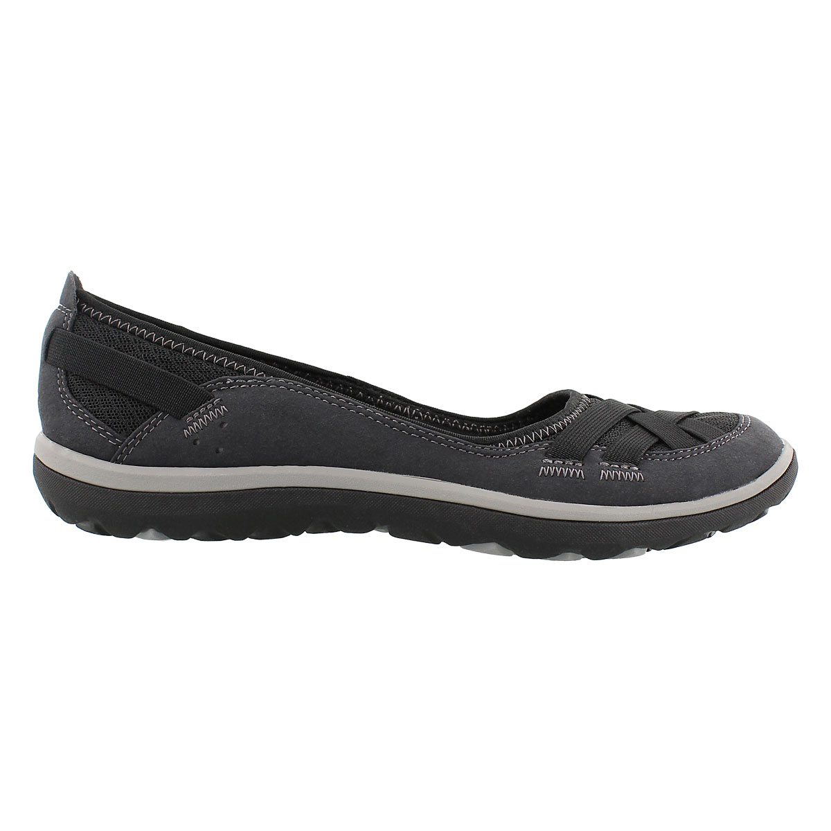 Lds Aria Pump black slip on casual shoe